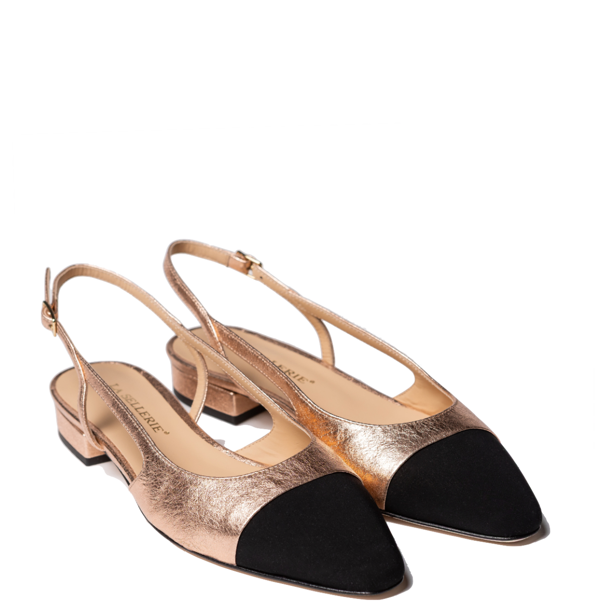 Slingback La Sellerie Nappa Soft Crachelé Rame - La Sellerie - Calzature Savorè