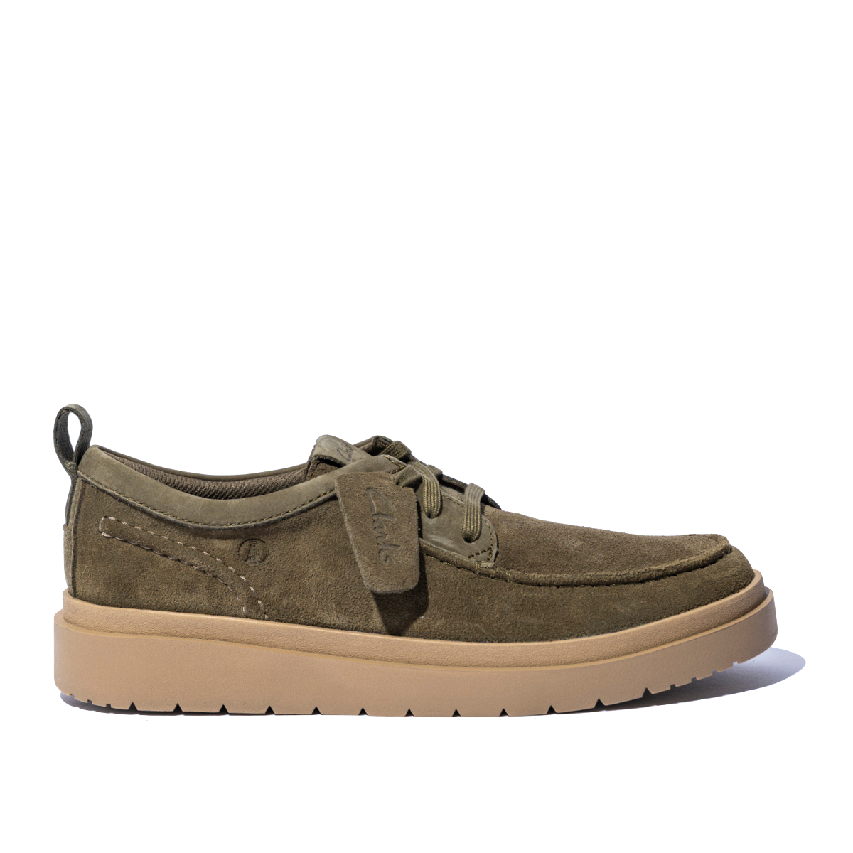 Allacciata-Leggera-Clark's-Polden-Camoscio-Olive-2