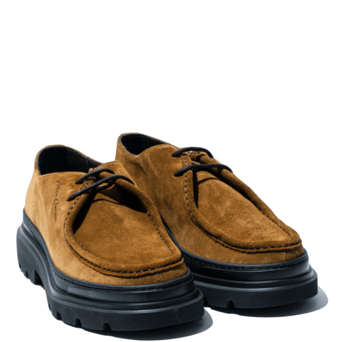 Allacciata Antica Cuoieria Camoscio Cortina Tabacco - Antica Cuoieria - Calzature Savorè