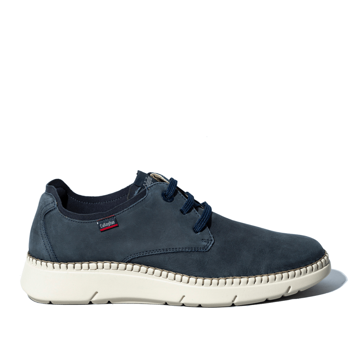 Allacciata Callaghan Circolare Pelle Nabuck Blu - Callaghan - Calzature Savorè