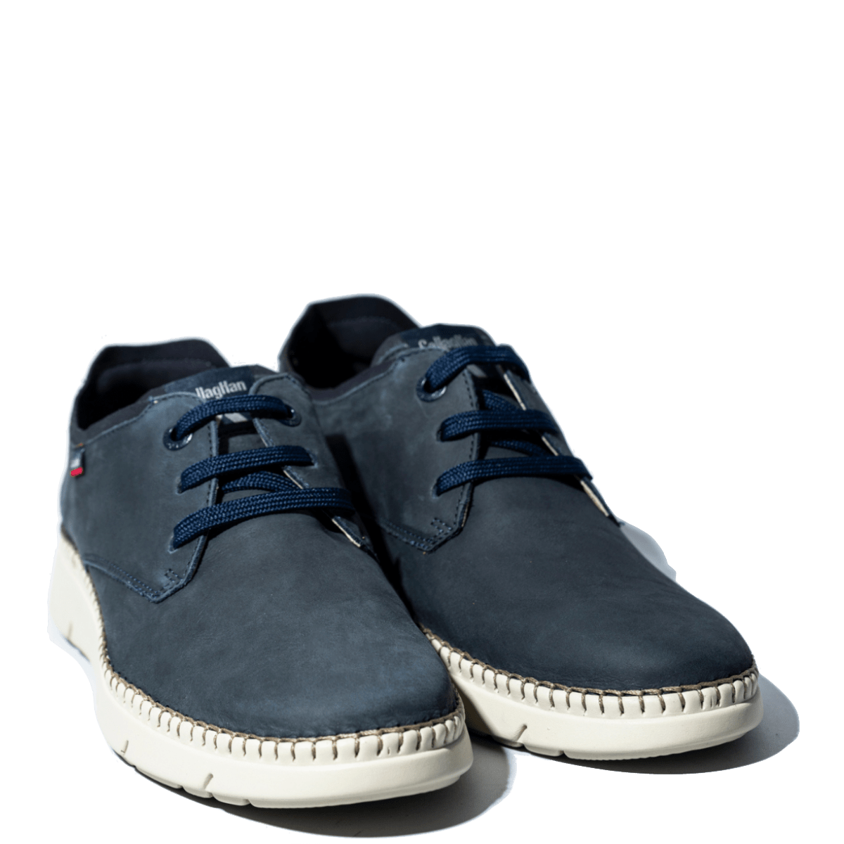 Allacciata Callaghan Circolare Pelle Nabuck Blu - Callaghan - Calzature Savorè