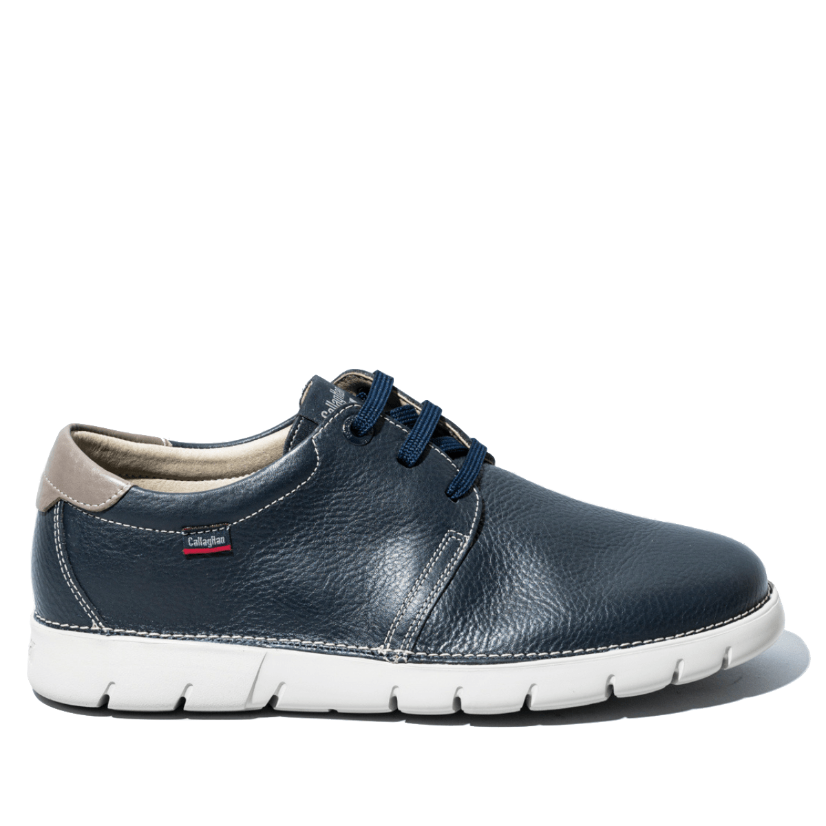 Allacciata Callaghan Pelle Grain Flexible Blu - Callaghan - Calzature Savorè