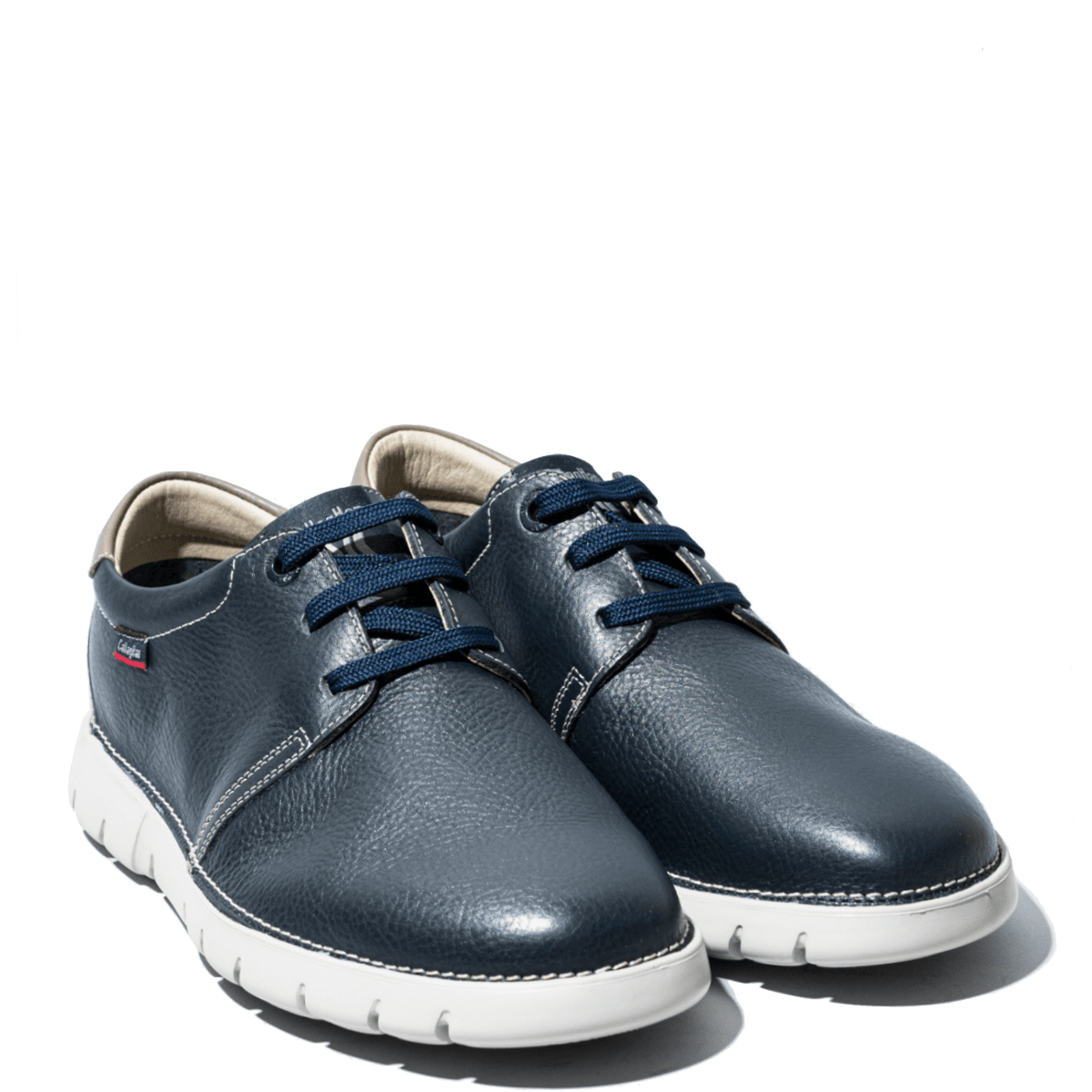 Allacciata Callaghan Pelle Grain Flexible Blu - Callaghan - Calzature Savorè