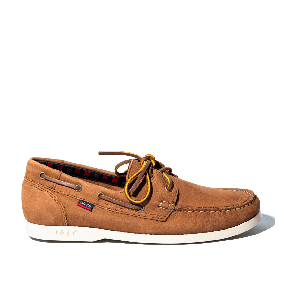 Allacciata Callaghan Vela Yacht Pelle Nabuck Cuoio - Callaghan - Calzature Savorè