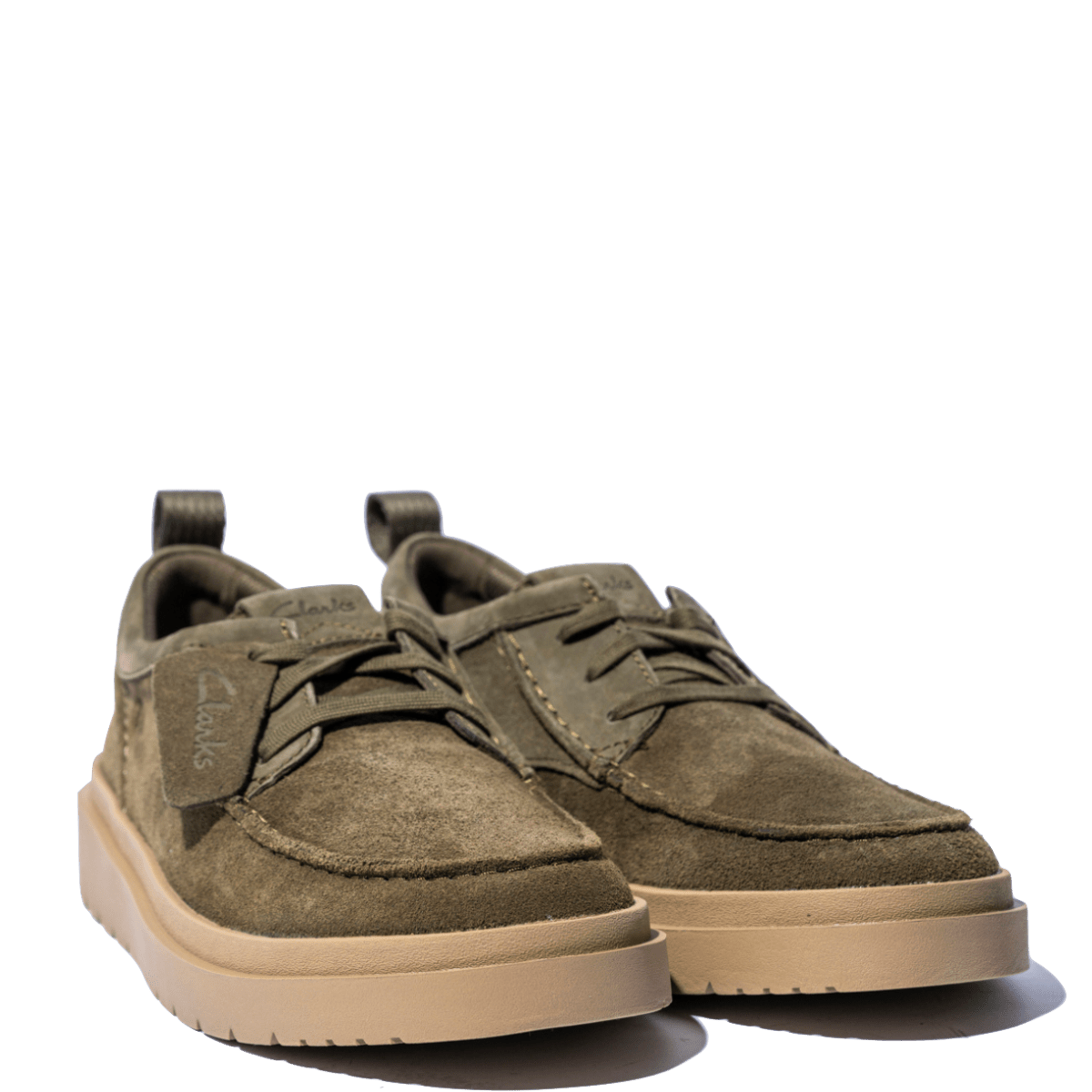 Allacciata Leggera Clark's Polden Camoscio Olive - Clark's - Calzature Savorè