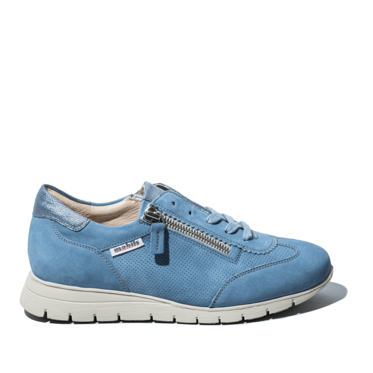 Allacciata Mephisto Donia Nabuck Sea Blue - Mephisto - Calzature Savorè