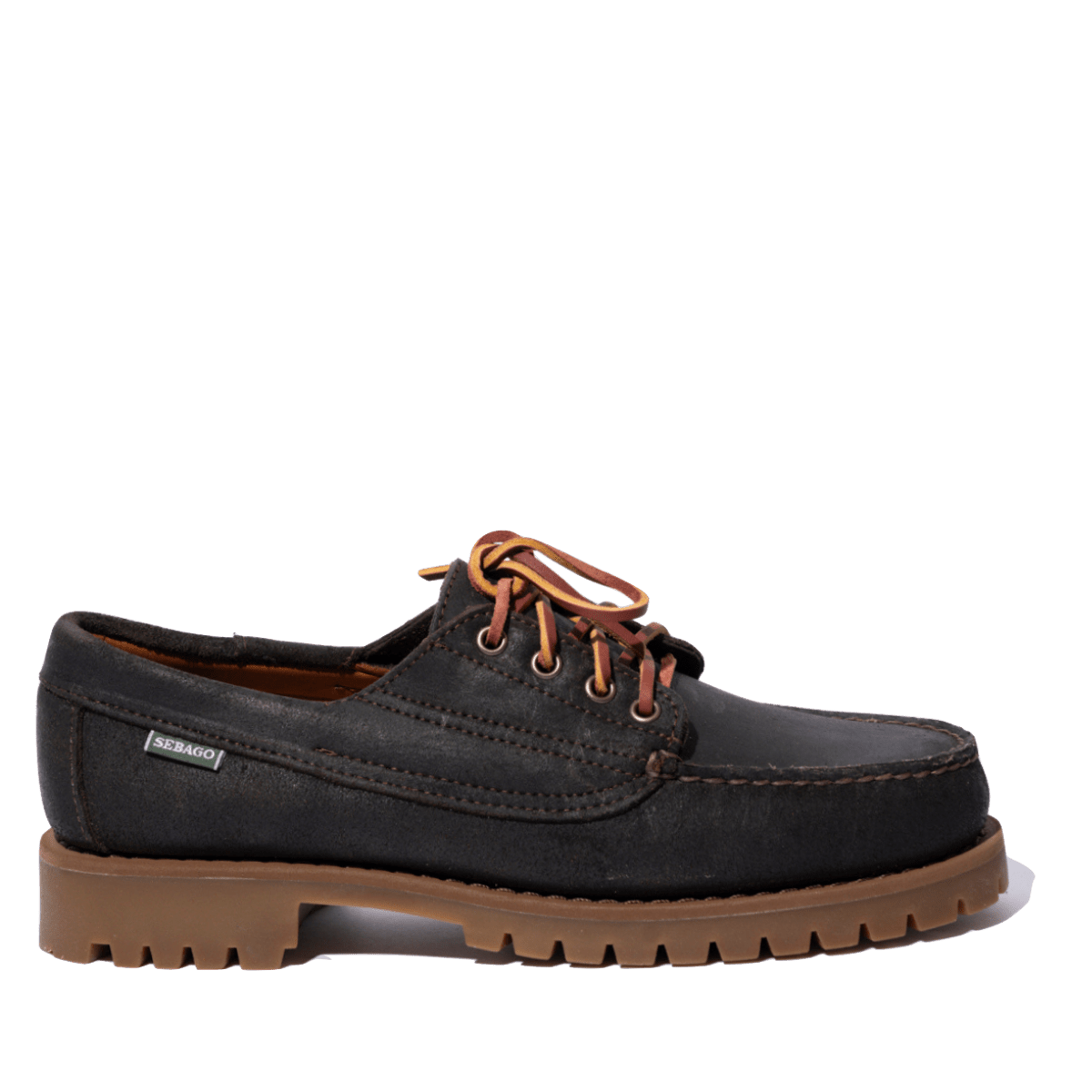Allacciata Sebago Askook Lug Camoscio Waxed Dark Brown - Sebago - Calzature Savorè