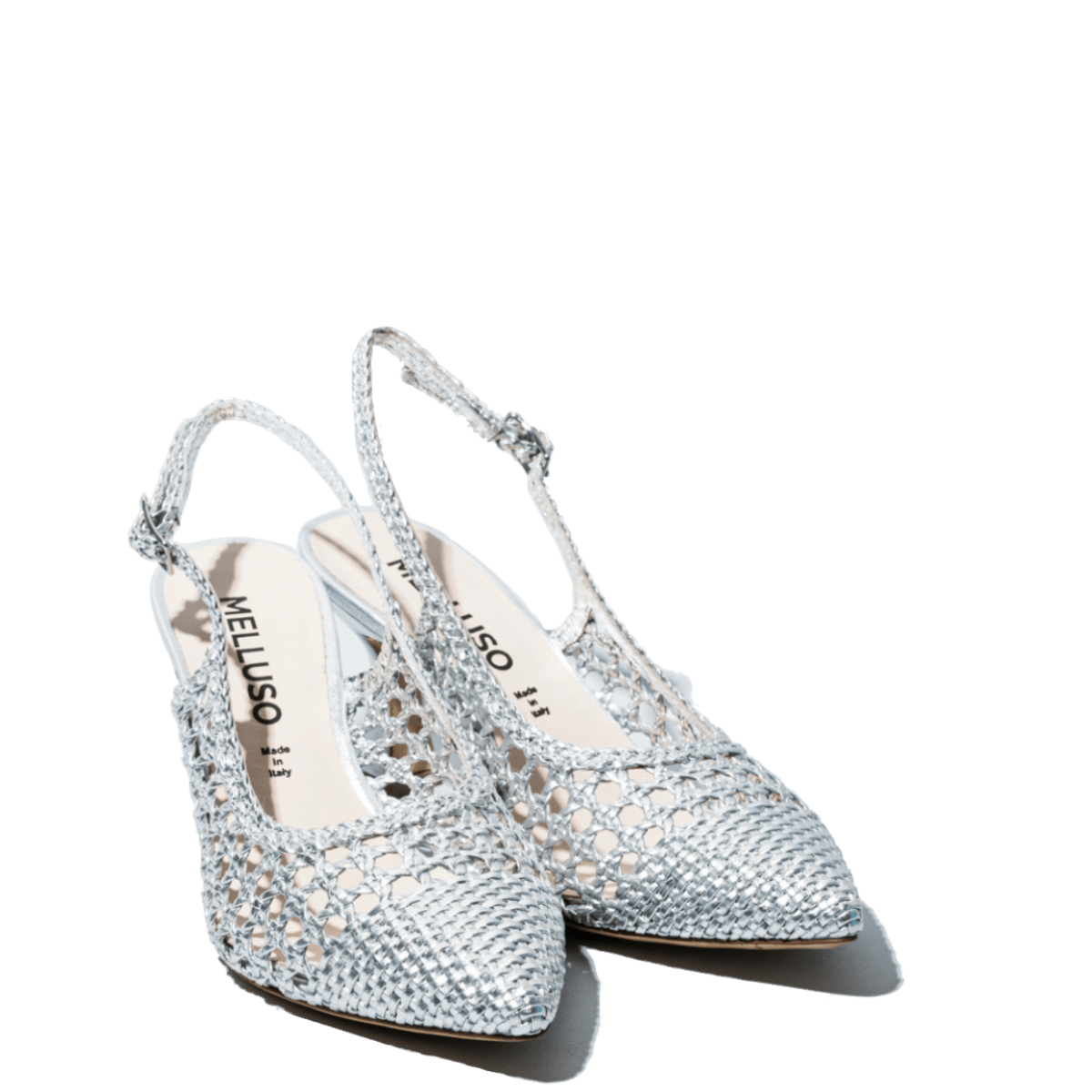 Chanel Melluso Pelle Traforato e Intreccio Argento - Melluso - Calzature Savorè