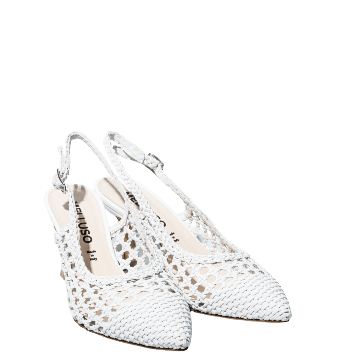 Chanel Melluso Pelle Traforato e Intreccio Bianco Sposa - Melluso - Calzature Savorè