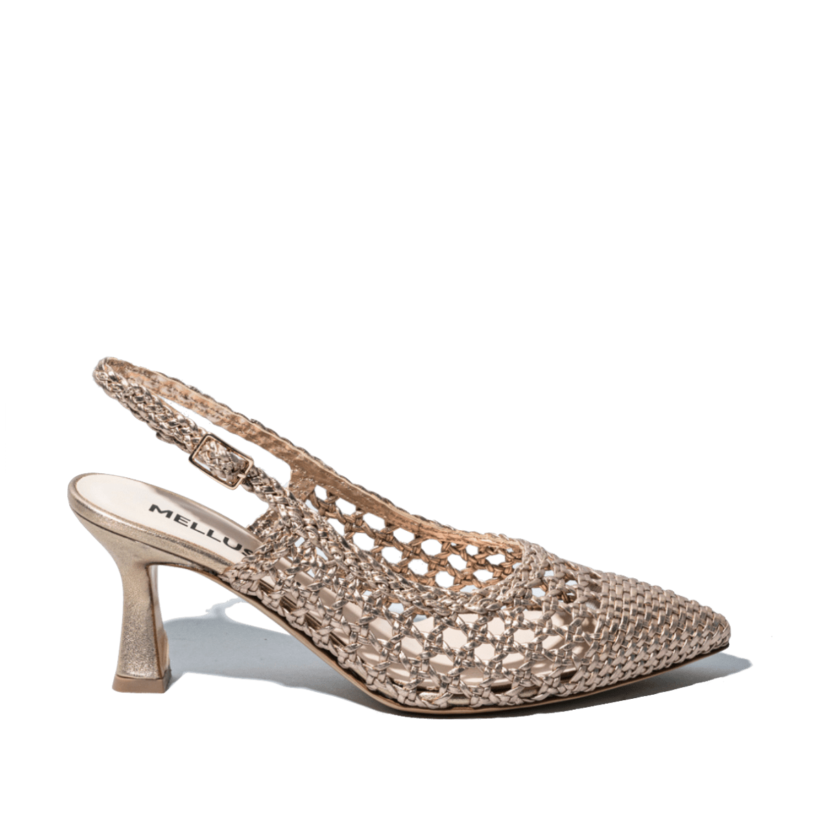 Chanel Melluso Pelle Traforato e Intreccio Platino - Melluso - Calzature Savorè