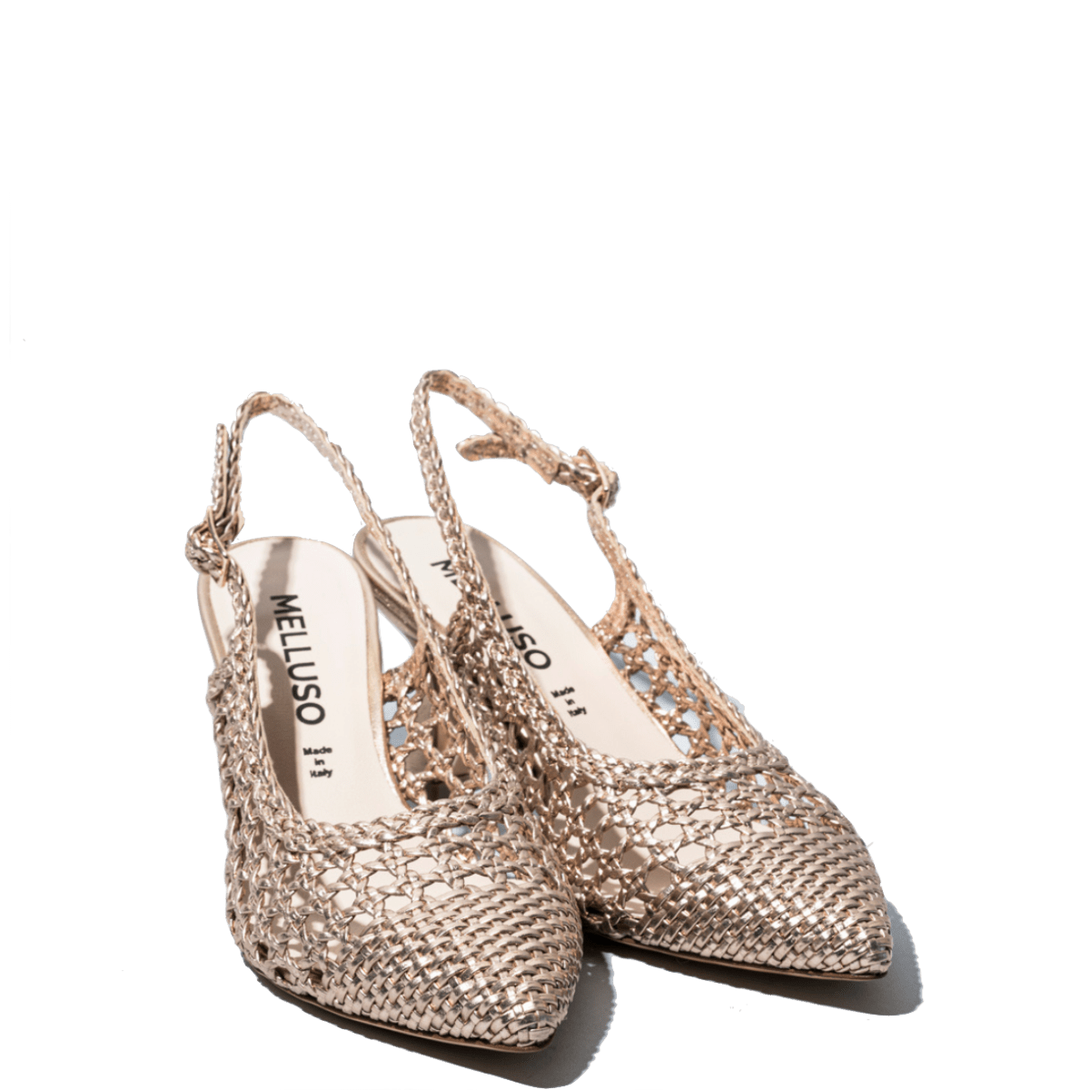 Chanel Melluso Pelle Traforato e Intreccio Platino - Melluso - Calzature Savorè