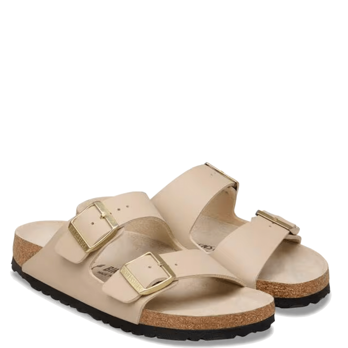 Ciabattina Birkenstock Arizona Birko-Flor Triples Sandcastle / Oyster - Birkenstock - Calzature Savorè