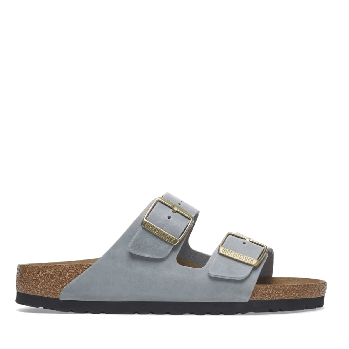 Ciabattina Birkenstock Arizona Pelle Oliata Basalt Gray - Birkenstock - Calzature Savorè
