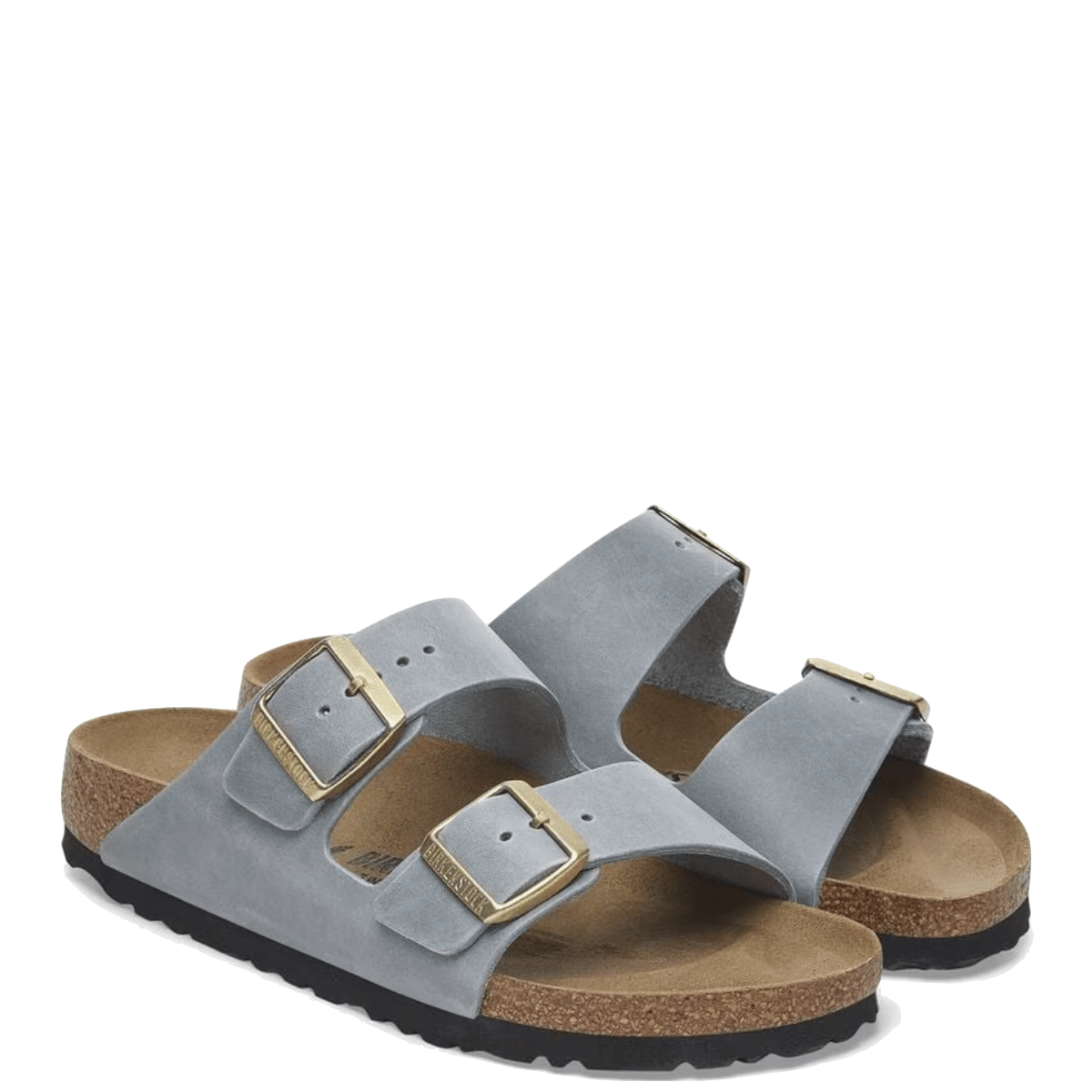 Ciabattina Birkenstock Arizona Pelle Oliata Basalt Gray - Birkenstock - Calzature Savorè