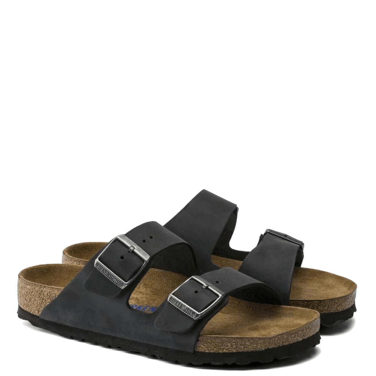 Ciabattina Birkenstock Arizona Pelle Waxy Black Soft - Birkenstock - Calzature Savorè
