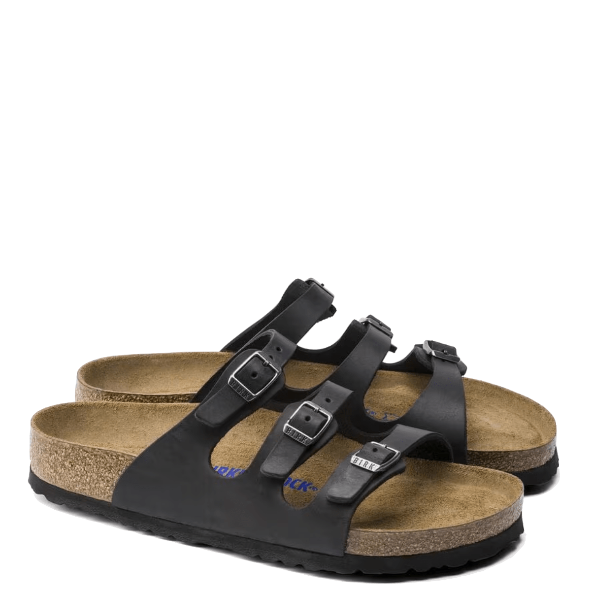 Ciabattina Birkenstock Florida Pelle Oliata Black Soft - Birkenstock - Calzature Savorè