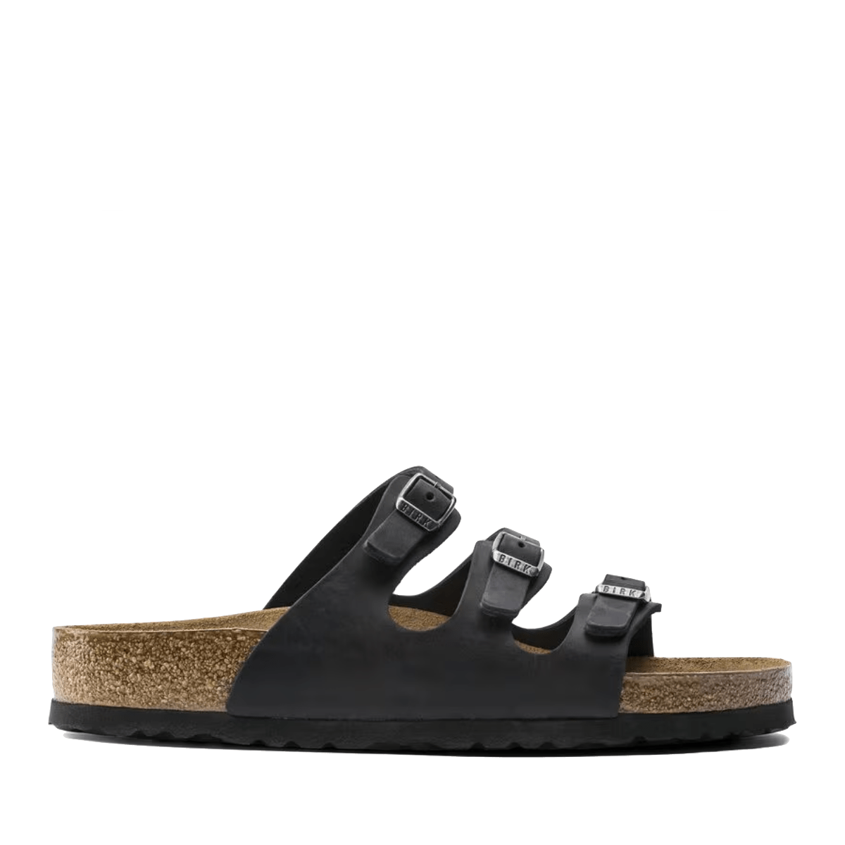 Ciabattina Birkenstock Florida Pelle Oliata Black Soft - Birkenstock - Calzature Savorè