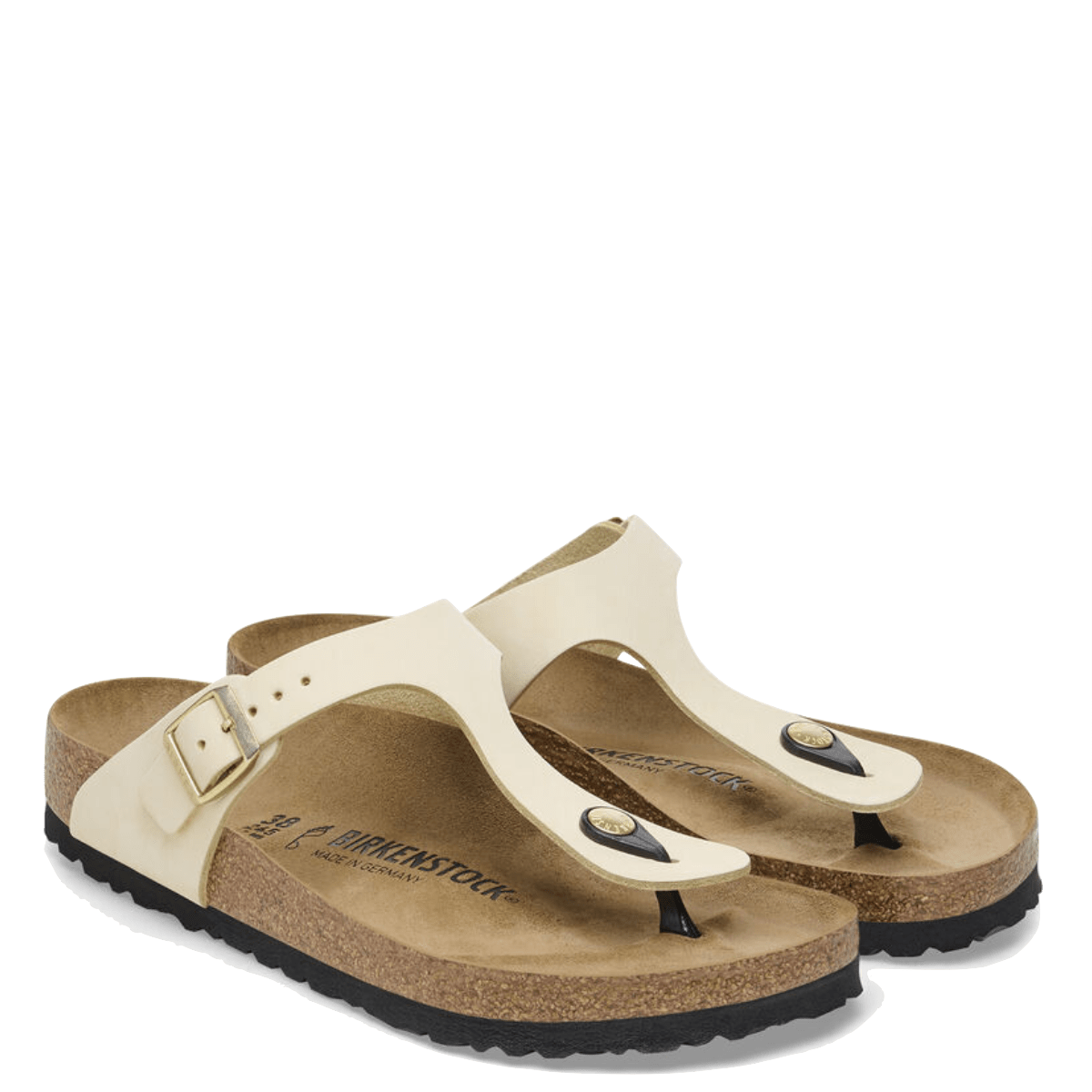 Ciabattina Infradito Birkenstock Gizeh Nabuck Ecru - Birkenstock - Calzature Savorè