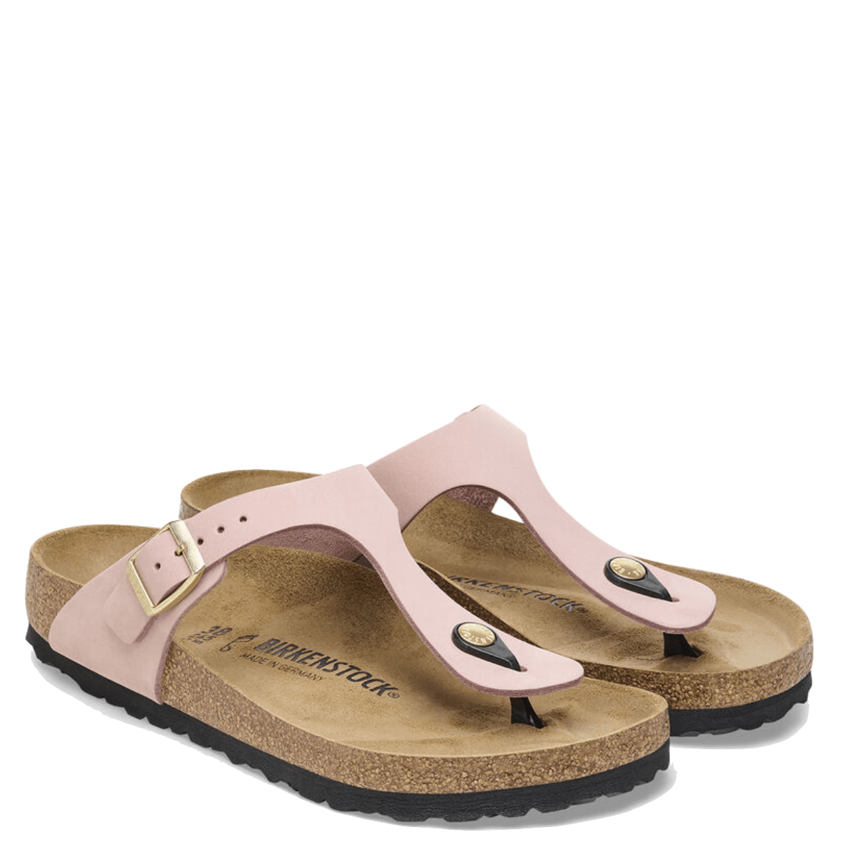 Ciabattina Infradito Birkenstock Gizeh Nabuck Soft Pink - Birkenstock - Calzature Savorè