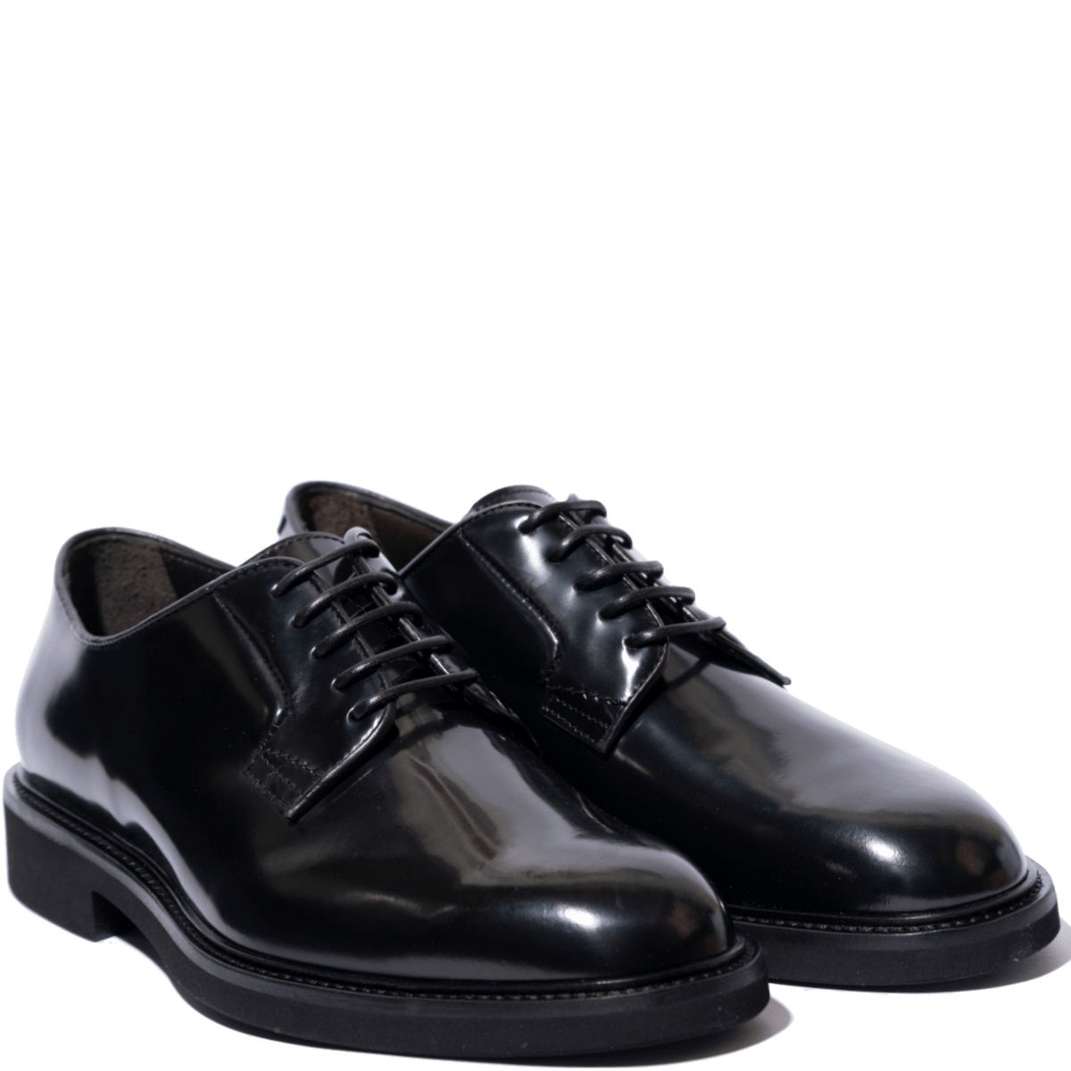Classica Allacciata Derby Triver Flight Pelle Abrasivato Nero - Triver Flight - Calzature Savorè