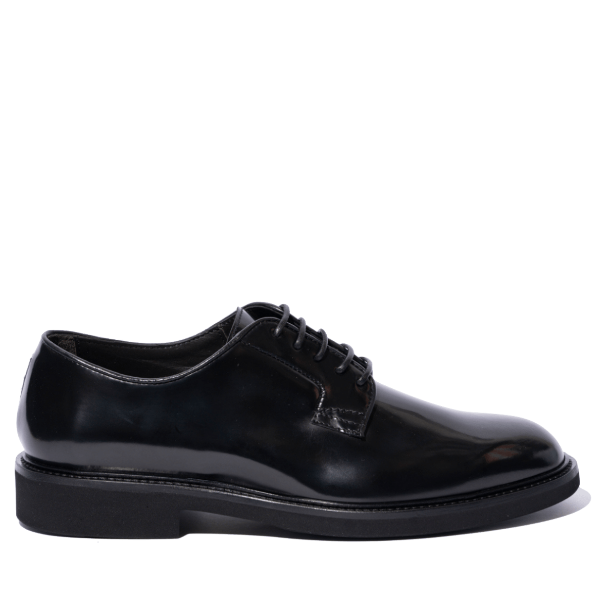 Classica Allacciata Derby Triver Flight Pelle Abrasivato Nero - Triver Flight - Calzature Savorè