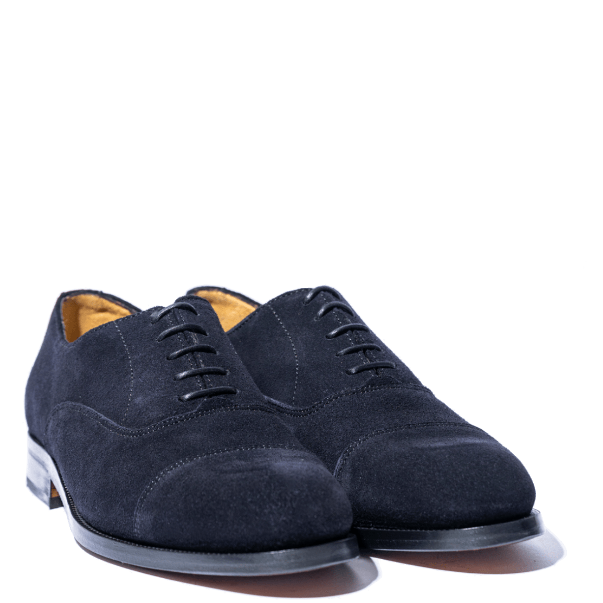 Classica Allacciata Oxford Saxone Camoscio Blu - Saxone - Calzature Savorè