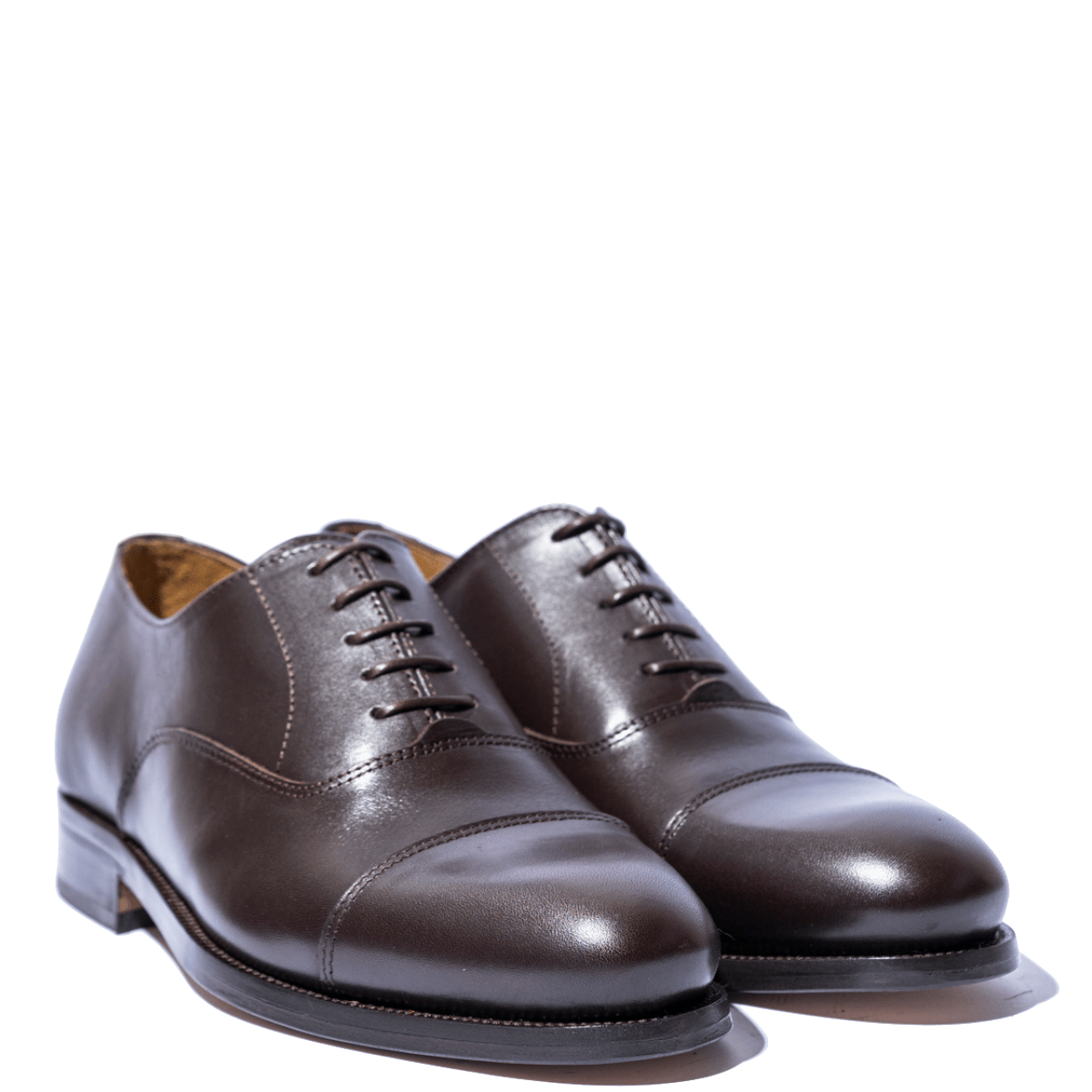 Classica Allacciata Oxford Saxone Vitello Dark Walnut - Saxone - Calzature Savorè