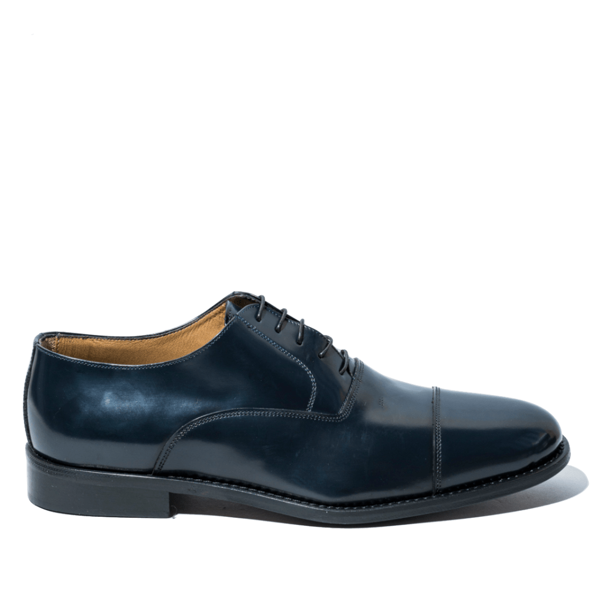 Classica Allacciata Saxone Vitello Abrasivato Blu - Saxone - Calzature Savorè