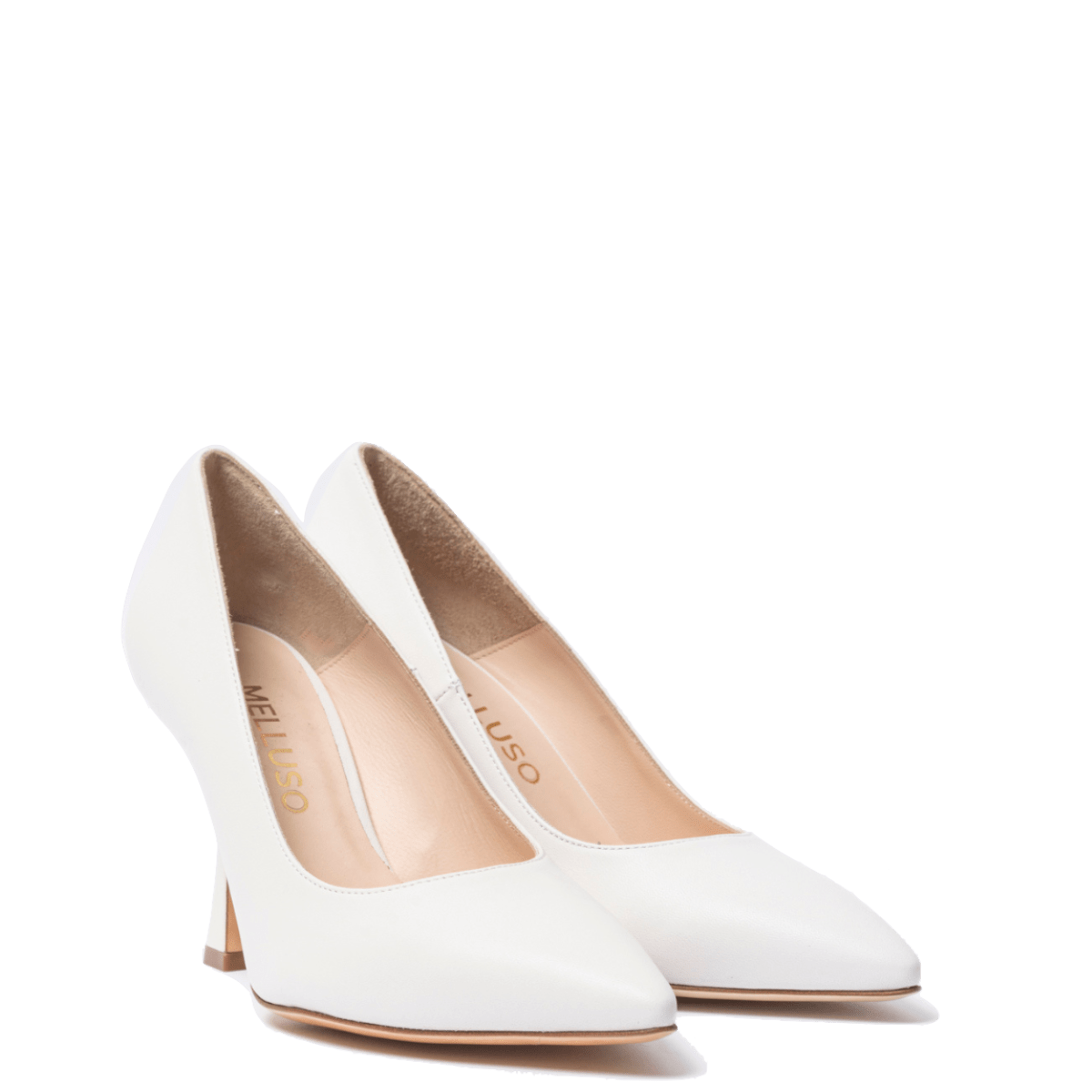 Décolleté Alto Melluso Pelle Bianco Sposa - Melluso - Calzature Savorè
