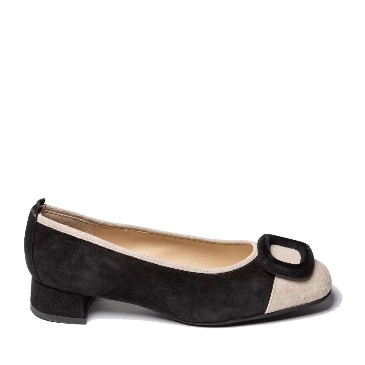 Décolleté Arte Veneta Camoscio Nero/Beige - Arte Veneta - Calzature Savorè