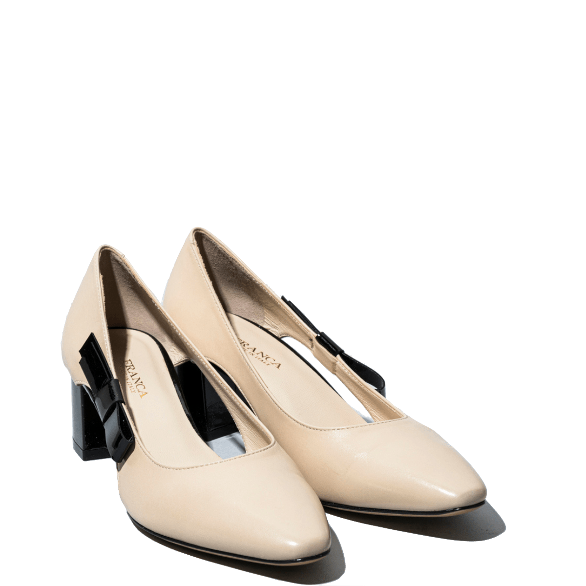 Décolleté La Sellerie Pelle Belfagor Cipria Fiocco Vernice Nero - La Sellerie - Calzature Savorè