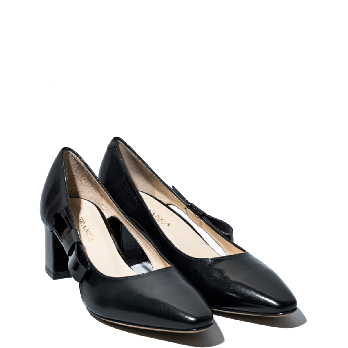 Décolleté La Sellerie Pelle Belfagor Nero Fiocco Vernice Nero - La Sellerie - Calzature Savorè