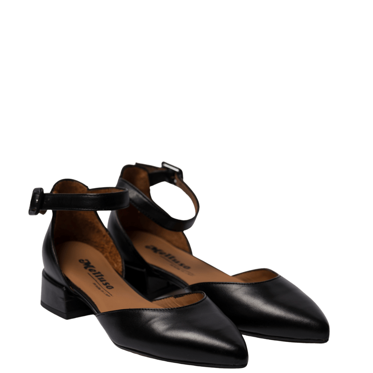 Decollete Melluso Cinturino Pelle Nero