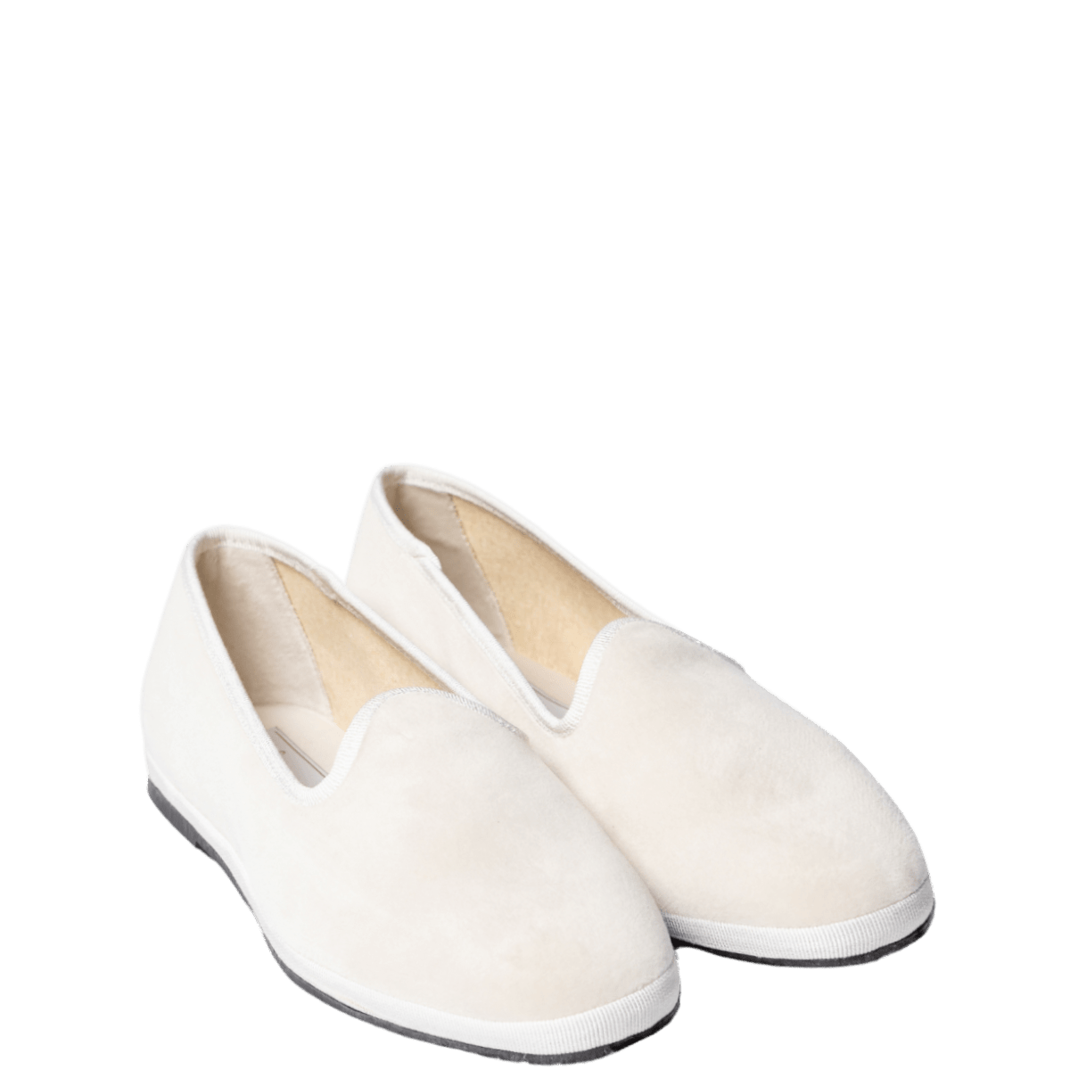 Friulana Le Giò Velluto Panna Fodera Tessuto - Le Giò - Calzature Savorè