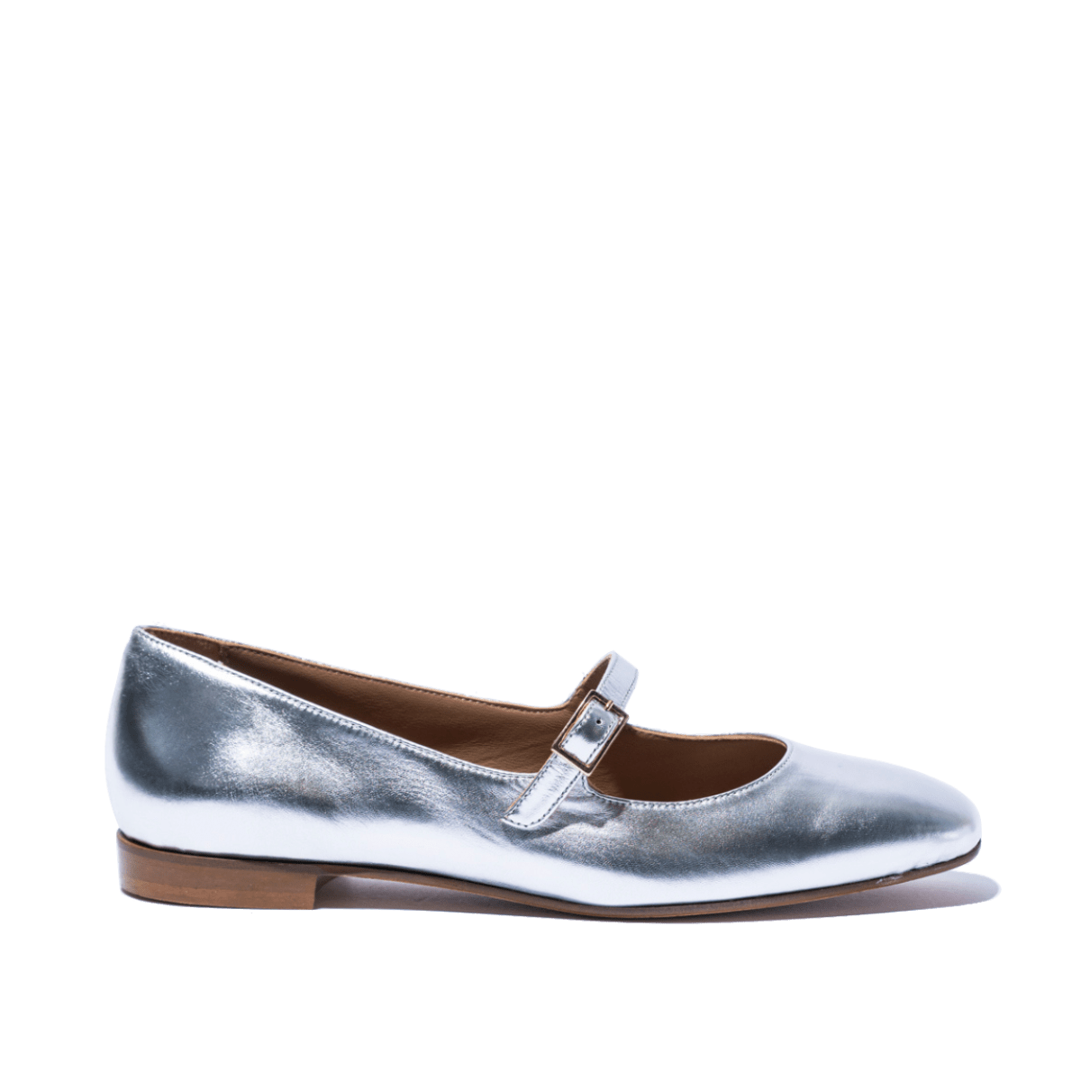 Mary Jane Étienne Nappa Laminato Argento - Étienne - Calzature Savorè