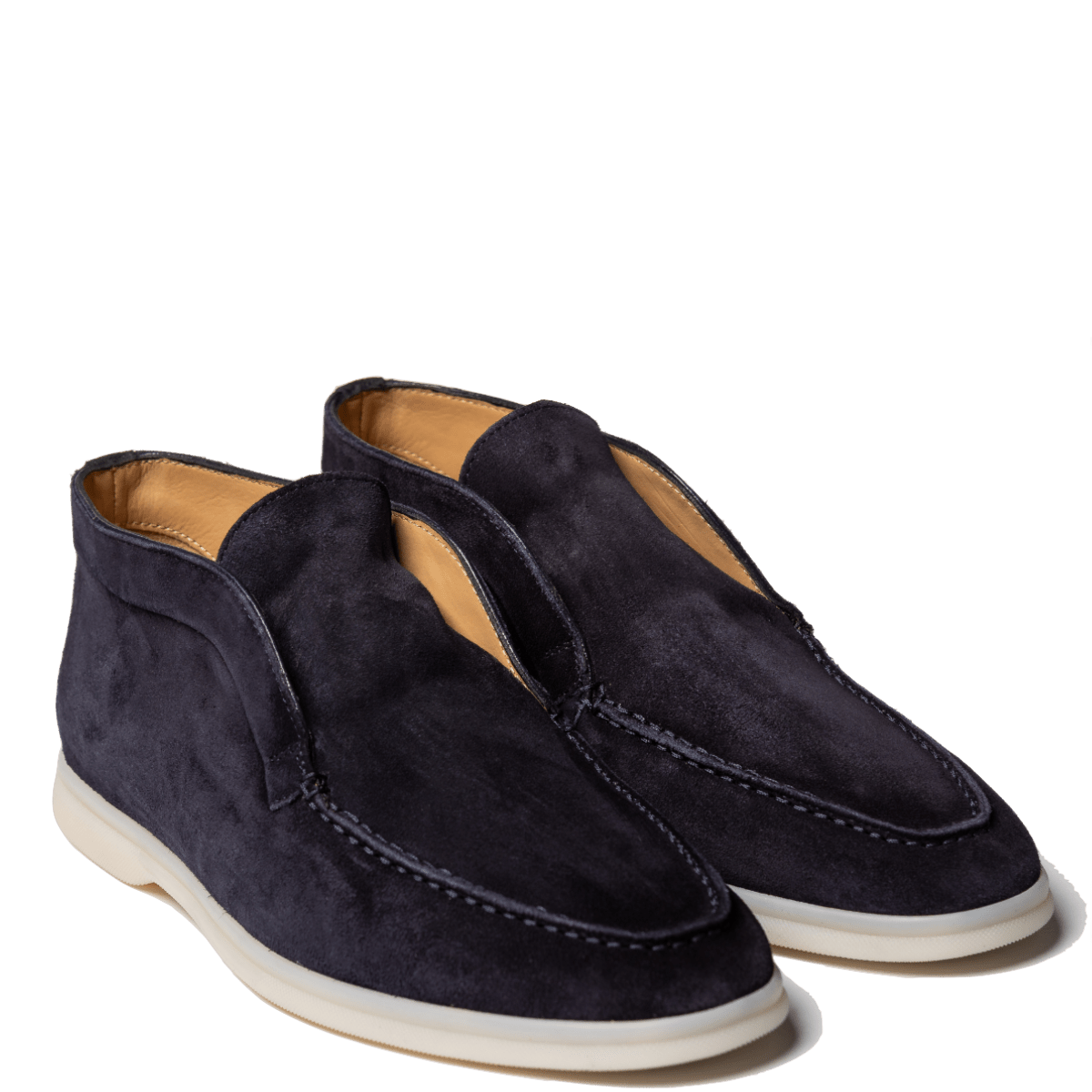 Mocassino Alto Triver Flight Camoscio Softy Blu - Triver Flight - Calzature Savorè