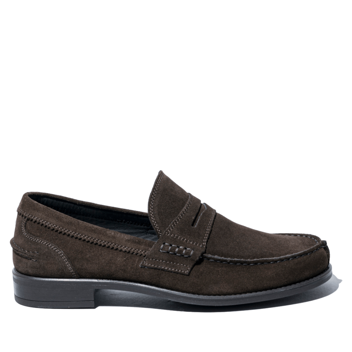 Mocassino Antica Cuoieria Camoscio Velour Testa di Moro - Antica Cuoieria - Calzature Savorè