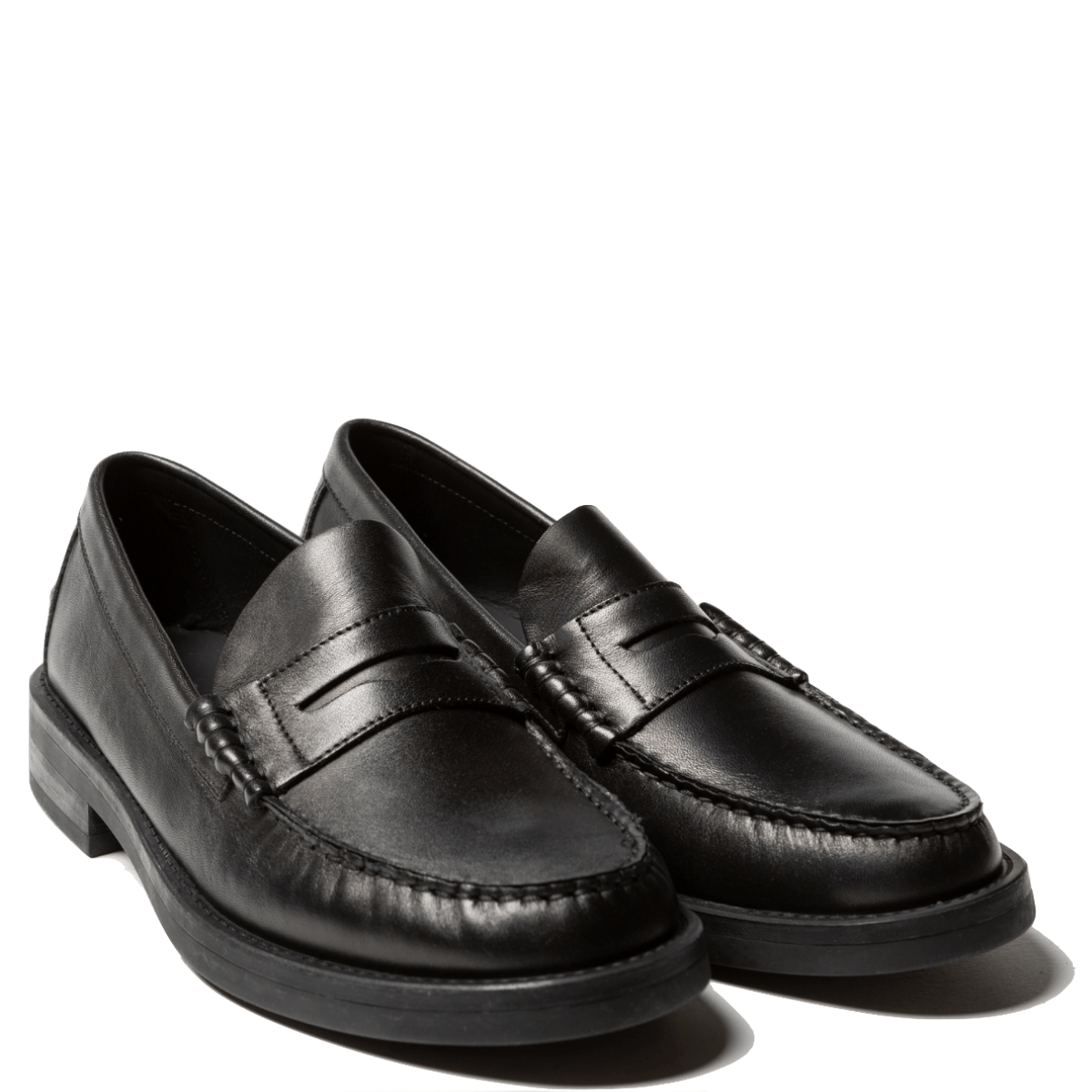 Mocassino Antica Cuoieria Pelle Delavé Nero