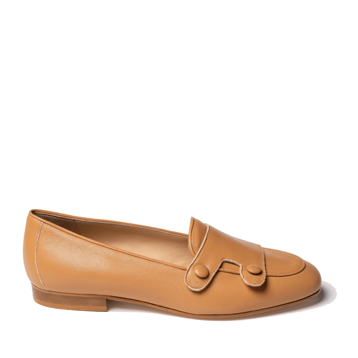 Mocassino La Sellerie Bottoncini Nappa Cuoio - La Sellerie - Calzature Savorè