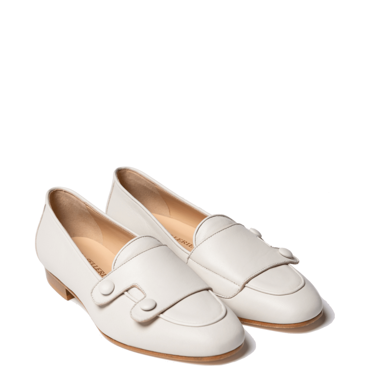 Mocassino La Sellerie Bottoncini Nappa Latte - La Sellerie - Calzature Savorè