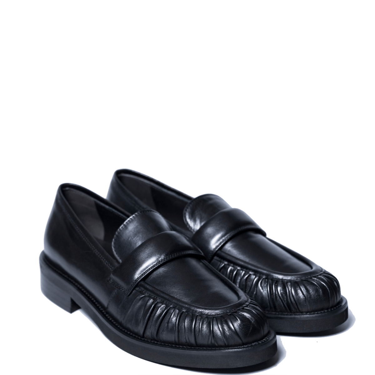 Mocassino Luca Grossi Arricciato Pelle Monte Nero - Luca Grossi - Calzature Savorè