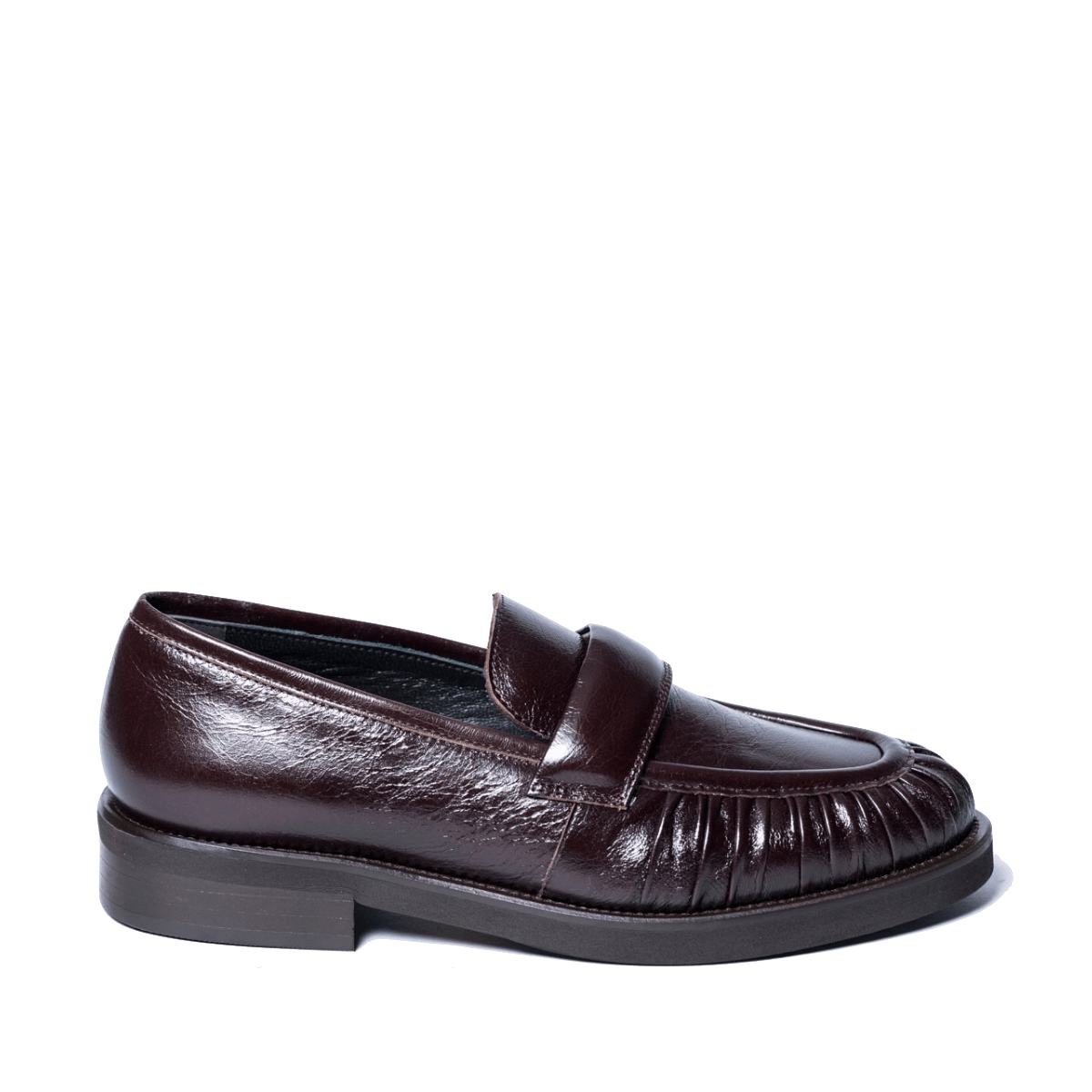 Mocassino Luca Grossi Arricciato Pelle Testa Di Moro - Luca Grossi - Calzature Savorè