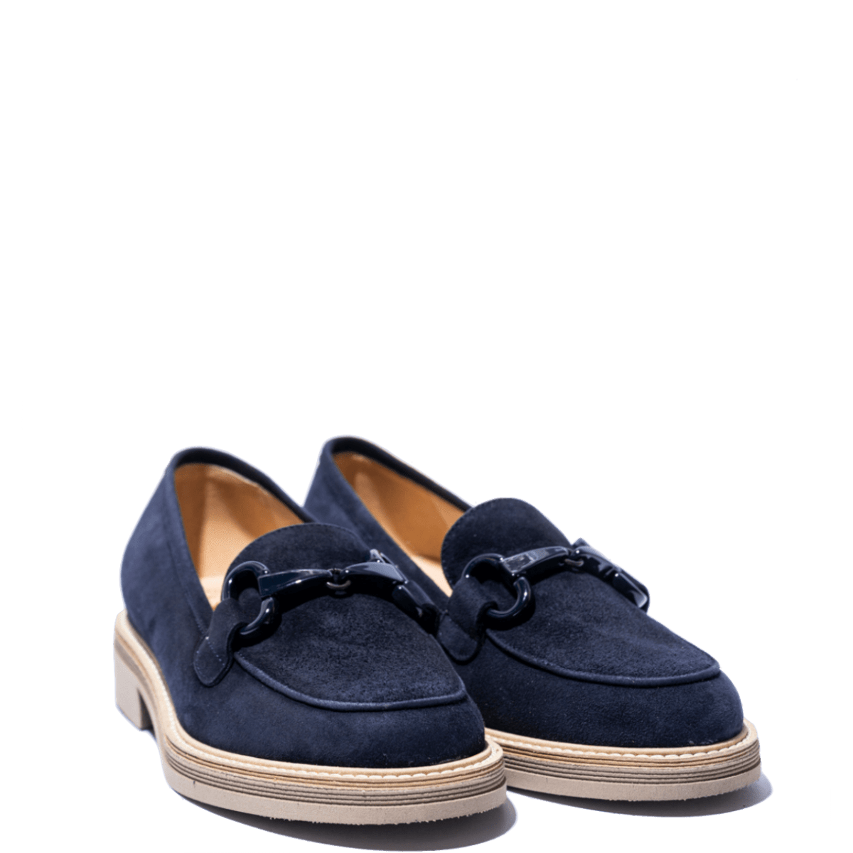 Mocassino Luca Grossi Morsetto Blu Camoscio Blu - Luca Grossi - Calzature Savorè