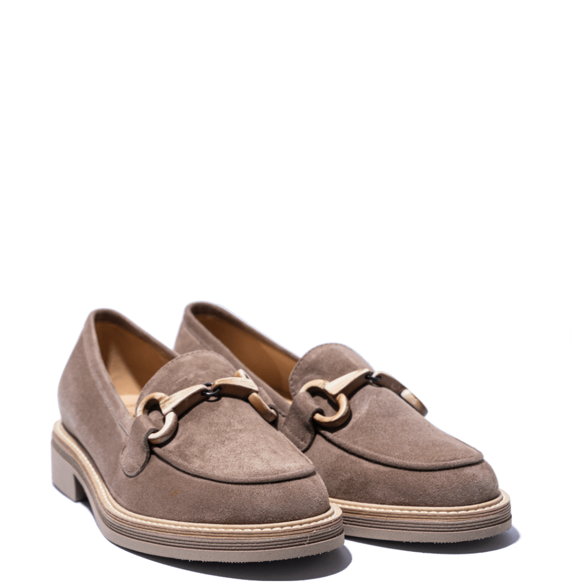 Mocassino Luca Grossi Morsetto Legno Camoscio Acero - Luca Grossi - Calzature Savorè