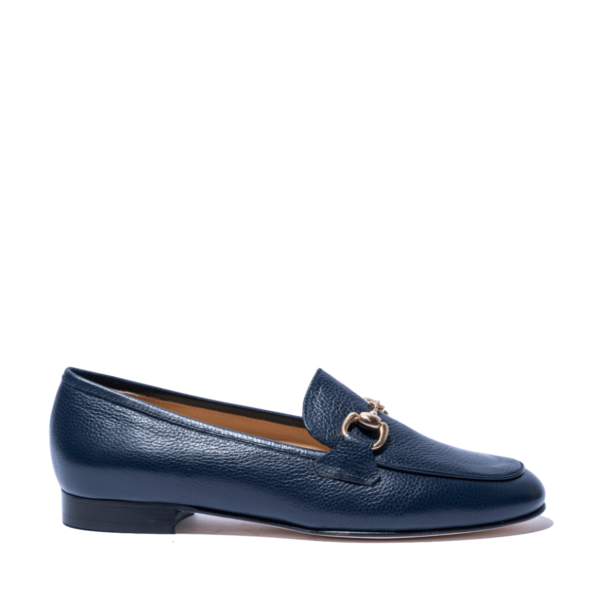 Mocassino Luca Grossi Morsetto Oro Pelle Willer Blu - Luca Grossi - Calzature Savorè