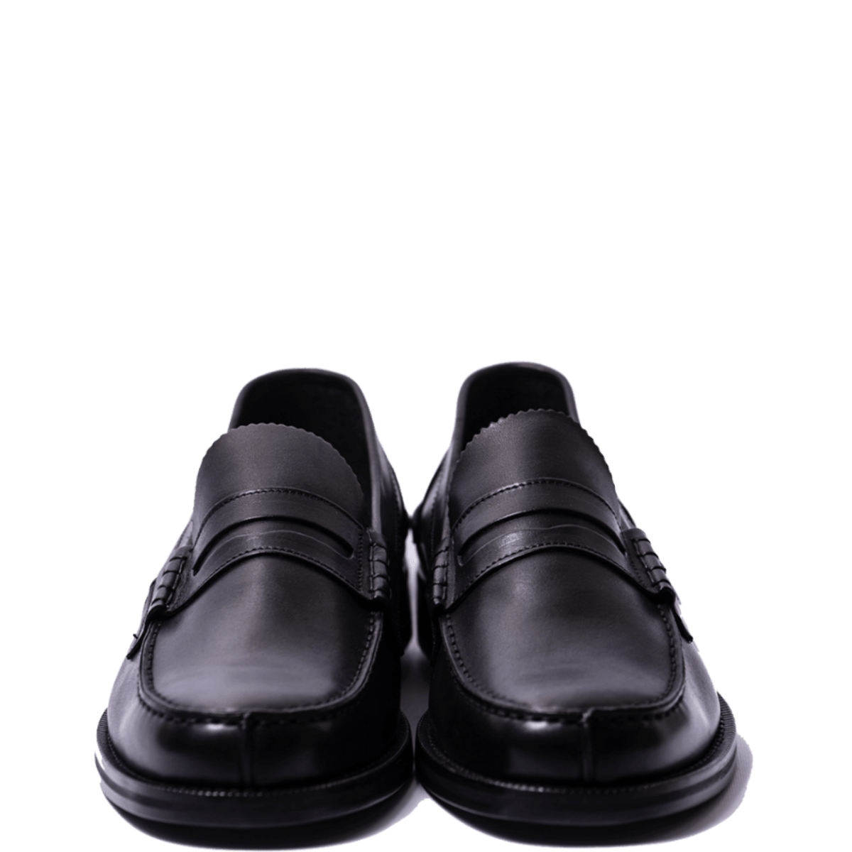 Mocassino Penny Loafer Saxone Vitello Nero - Saxone - Calzature Savorè