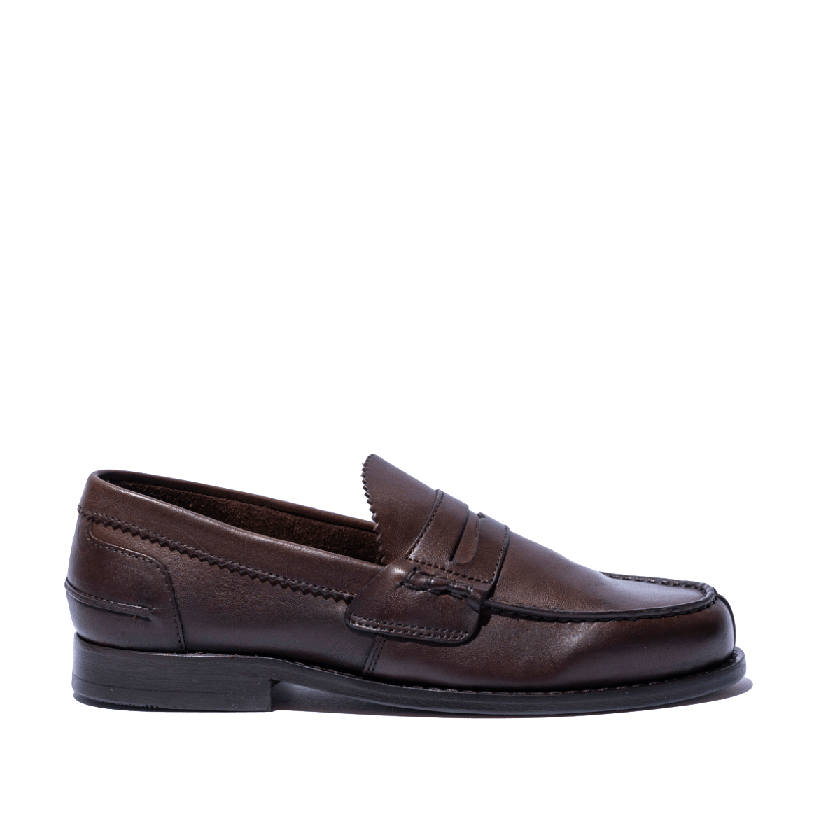Mocassino Penny Loafer Saxone Woman Vitello Marrone - Saxone - Calzature Savorè