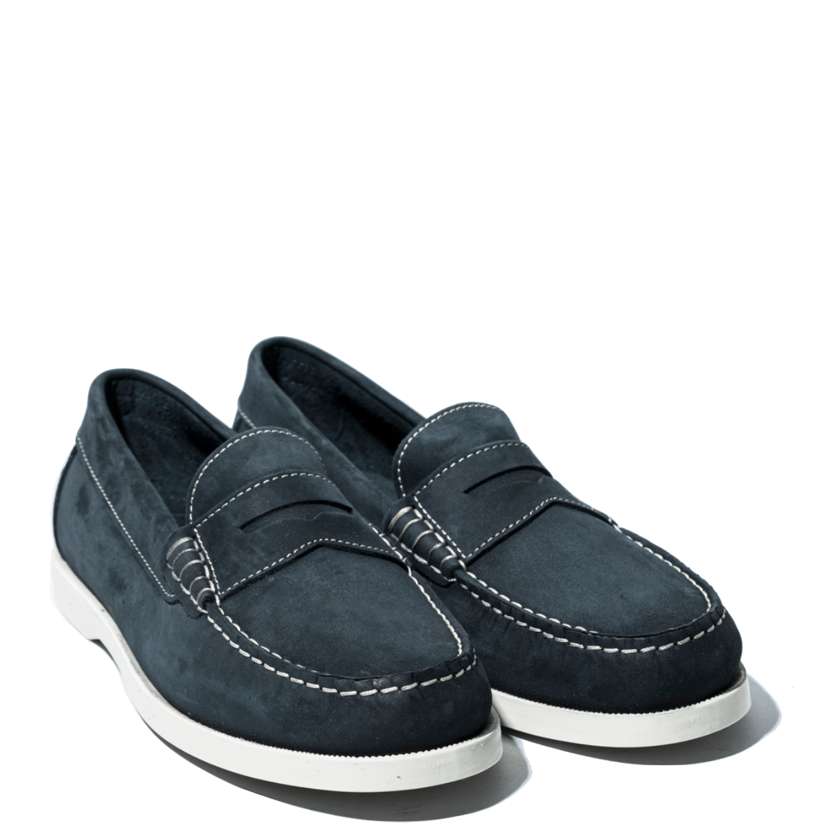 Mocassino Saxone Vela Nabuck Blu - Saxone - Calzature Savorè