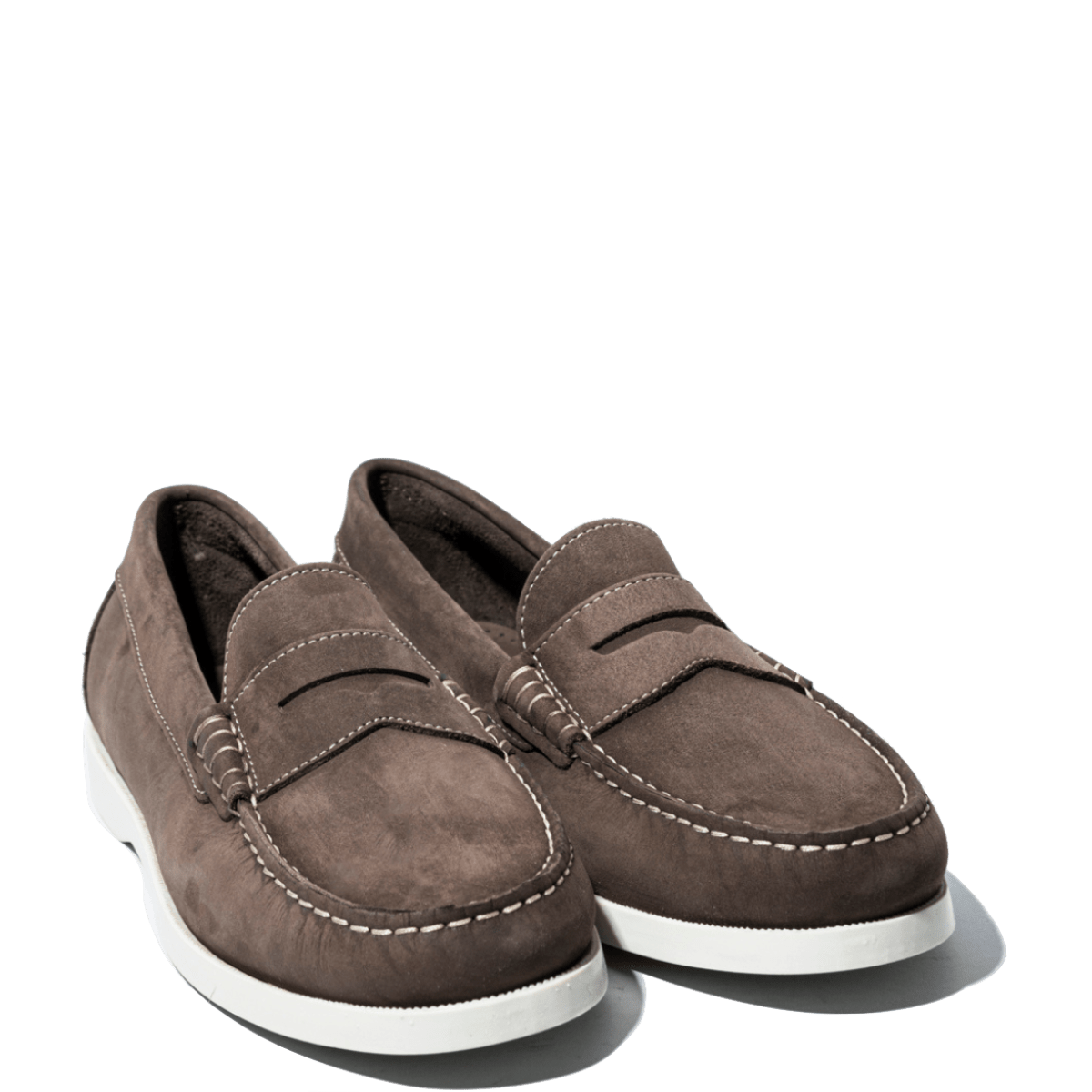 Mocassino Saxone Vela Nabuck Castanho - Saxone - Calzature Savorè