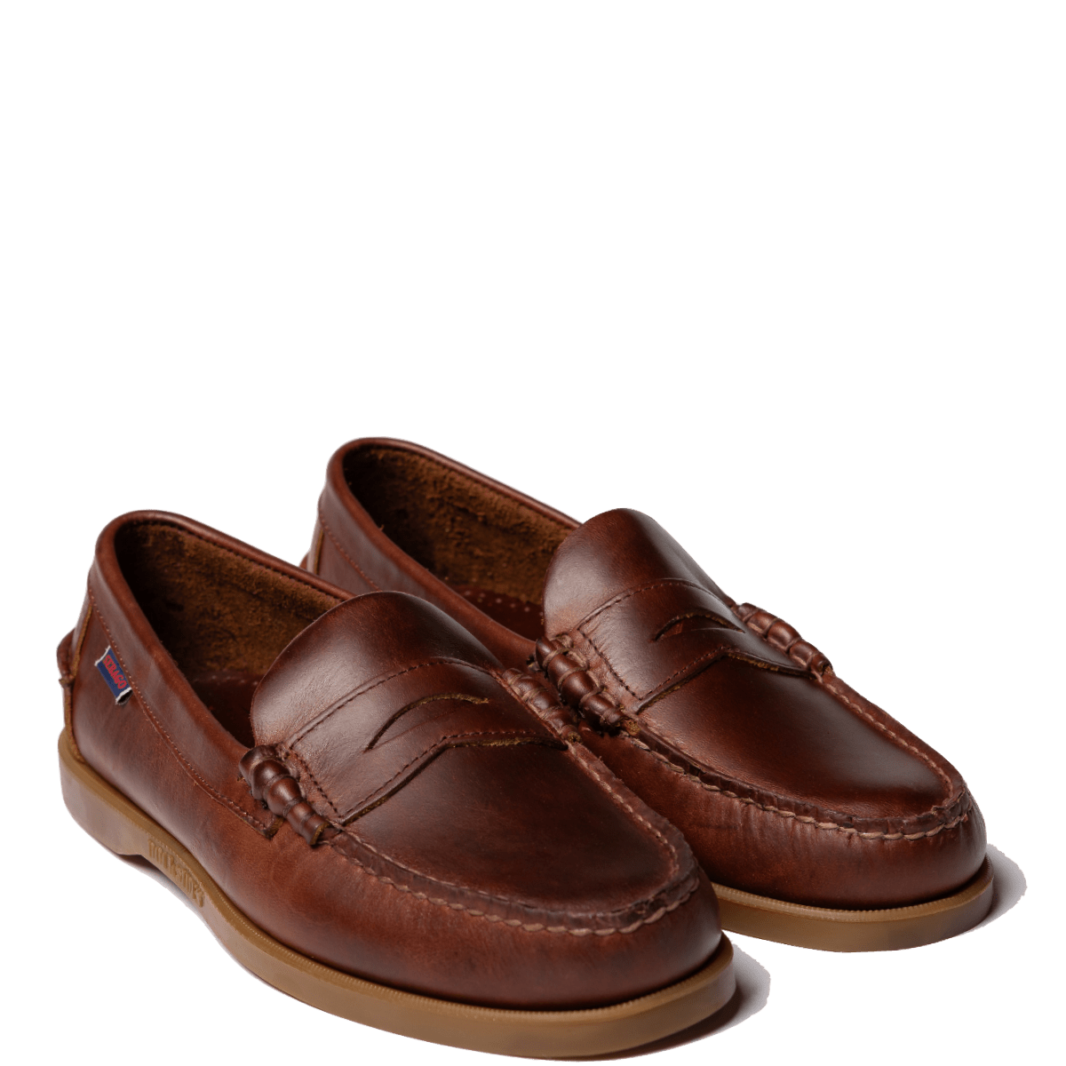 Mocassino Sebago Dolphin Waxed Brown - Gum - Sebago - Calzature Savorè